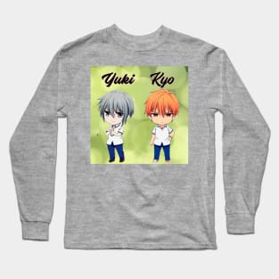 chico pelo gris y chico pelo naranja Long Sleeve T-Shirt